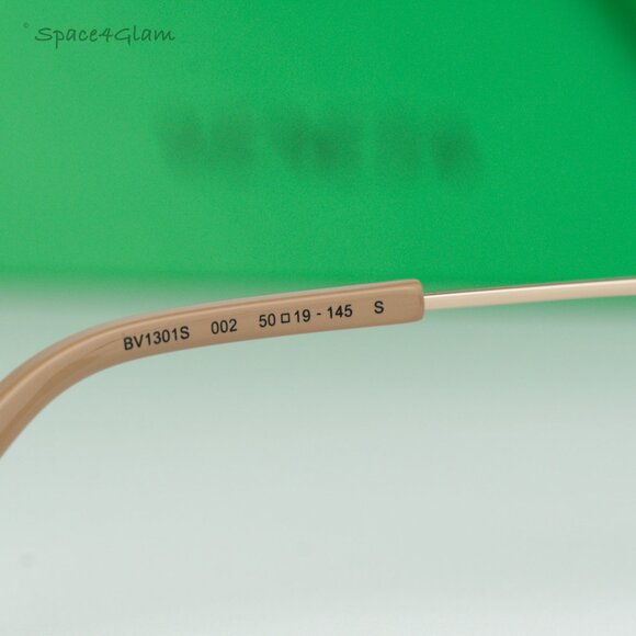 Bottega Veneta Women Sunglasses Gold Dark Brown Split Panthos BV1301S 002 NEW - Picture 6 of 17